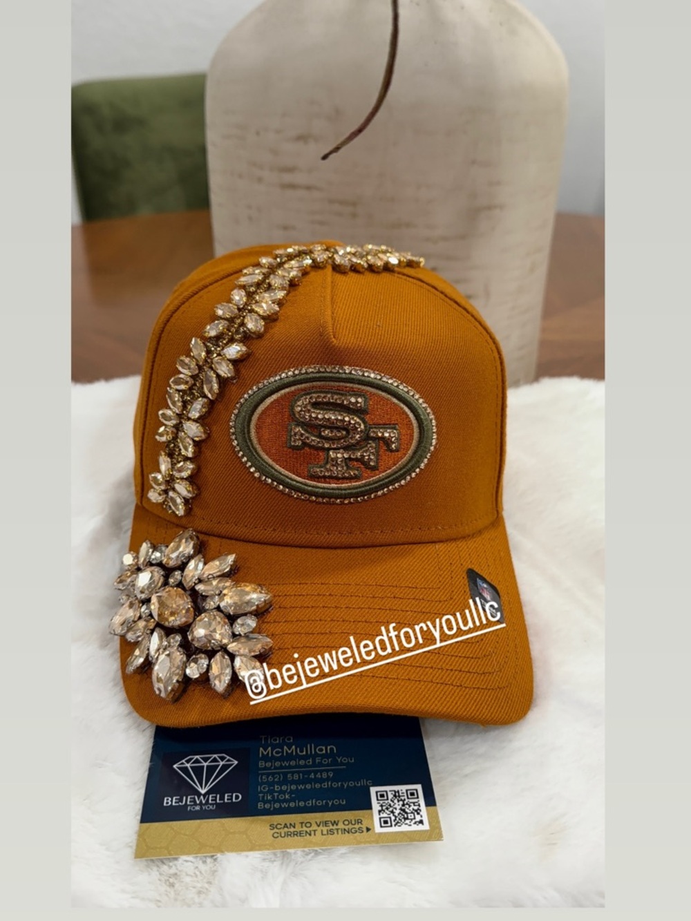New Era Mustard Yellow Crystal San Francisco 49ers SnapBack Baseball Cap